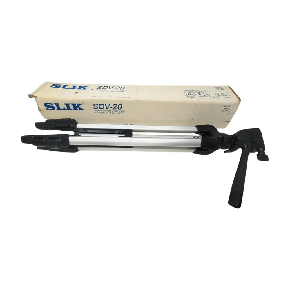 Slik SDV-20 Camera with Three way Pan Head Tripod with original box